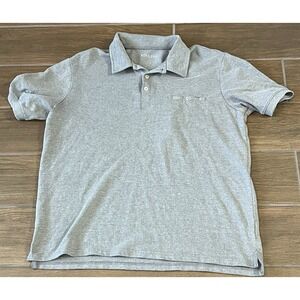 Ash & Erie Men's Polo Gray Shirt Short Sleeve Golf Performance Stretch Large